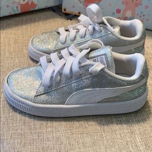 Sparky silver sneakers - little girls - Puma